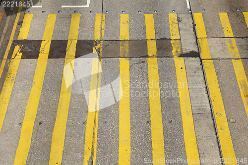 Image of Crosswalk line from above