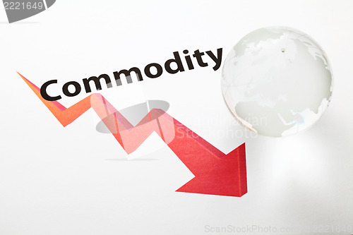 Image of Global commodity drop concept