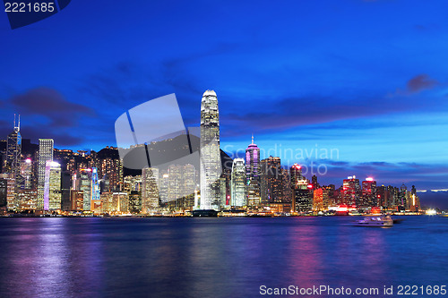 Image of Victoria Harbor of Hong Kong