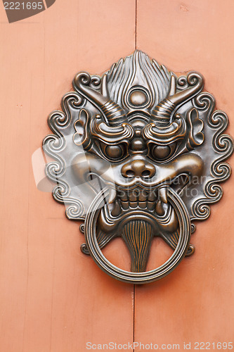 Image of lion door knob