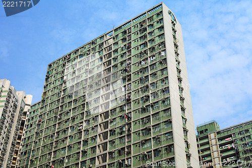 Image of public apartment block in Hong Kong