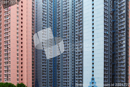 Image of public apartment block in Hong Kong