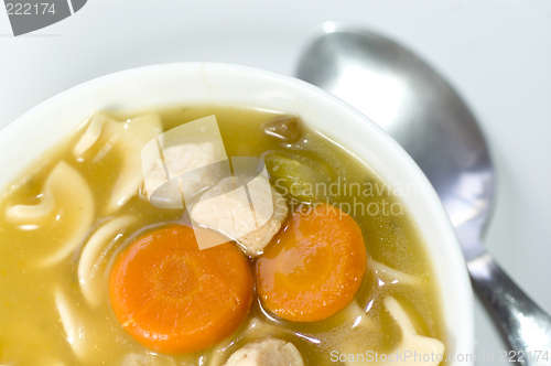 Image of turkey noodle soup