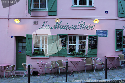 Image of La Maison Rose restaurant on Montmartre in Paris