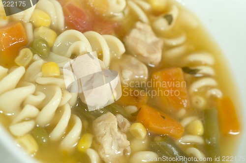 Image of turkey noodle soup
