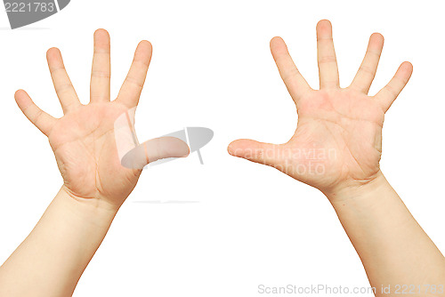 Image of isolated hands