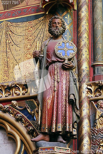 Image of Statue of the Apostle, La Sainte Chapelle in Paris