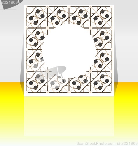 Image of abstract vintage brochure template - flyer or cover