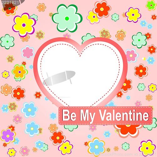 Image of be my valentine scrapbook flower background