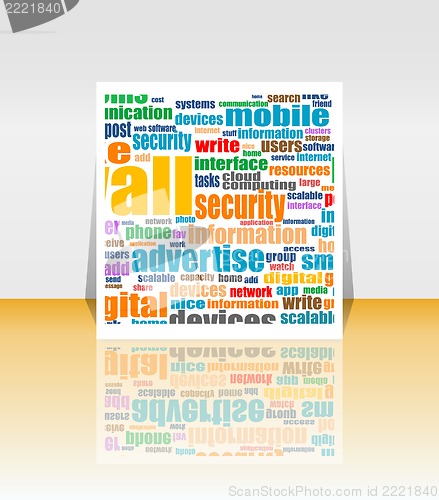 Image of Social media Marketing - Word Cloud - Flyer or Cover Design