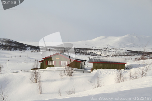 Image of Winter cabin in the mountain