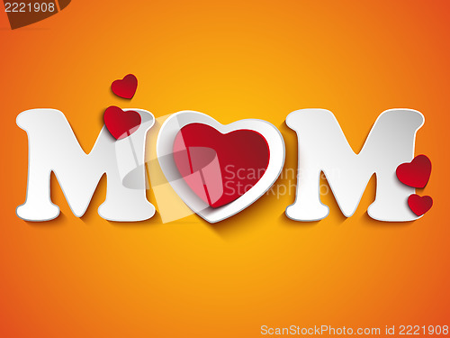 Image of Happy Mother Day Heart Background