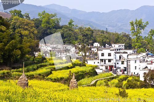 Image of Rural landscape in Wuyuan, Jiangxi Province, China.