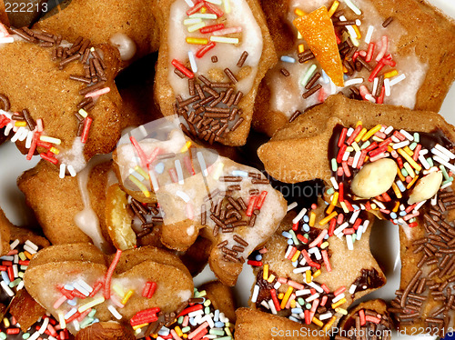 Image of Delicious gingerbread background