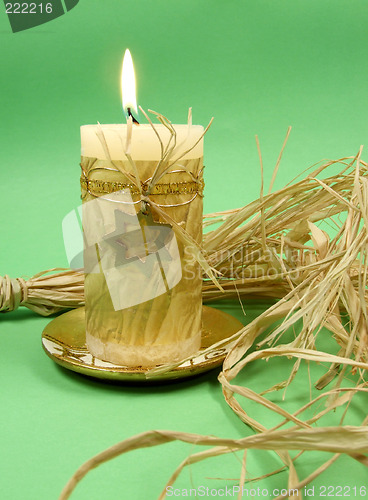 Image of Christmas candle decoration