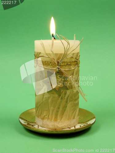 Image of Decorative candle with a star