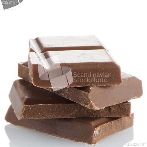 Image of Closeup detail of chocolate parts
