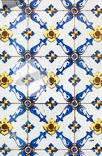 Image of Traditional Portuguese glazed tiles