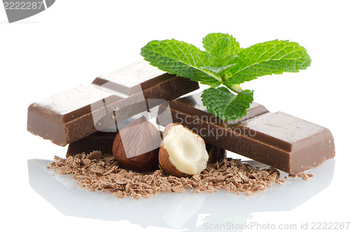 Image of Chocolate Bar with hazelnuts