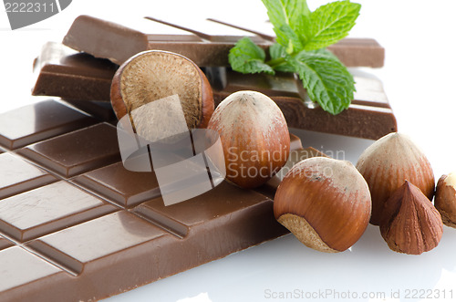 Image of Chocolate Bar with hazelnuts