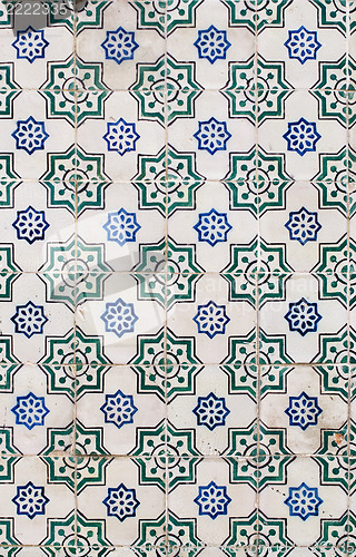 Image of Traditional Portuguese glazed tiles