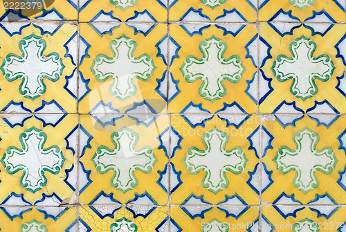 Image of Traditional Portuguese glazed tiles