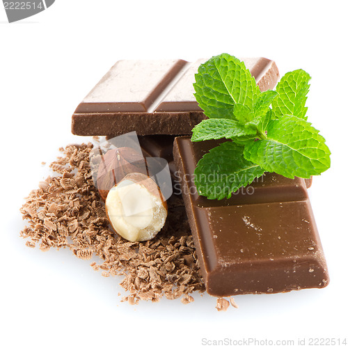 Image of Chocolate Bar with hazelnuts