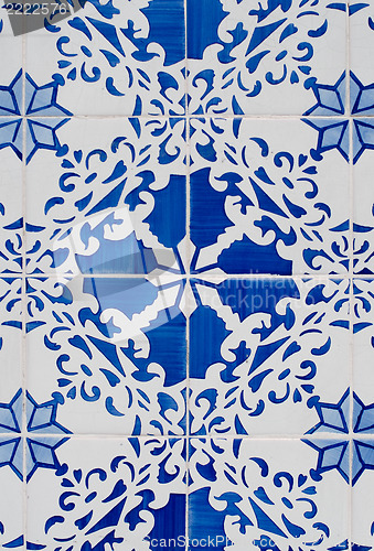 Image of Traditional Portuguese glazed tiles