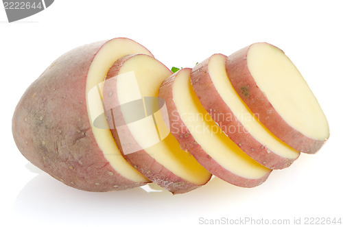 Image of Red sliced potatoes