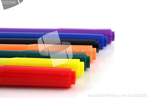 Image of Felt pens with a shallow DOF