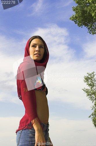 Image of girl on the beach