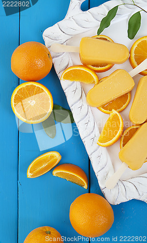 Image of Orange Popsicle Ice Cream Bars