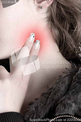Image of Woman Checking Heart Rate