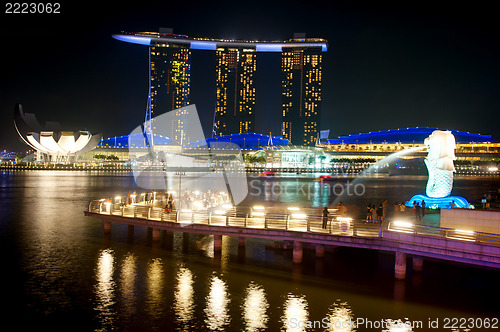 Image of The Merlion fountain