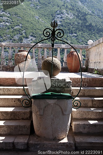 Image of Fragment of Our Lady of the Rock church in Perast, Montenegro