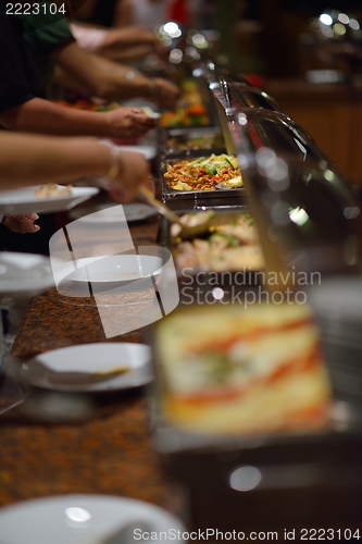 Image of buffet food