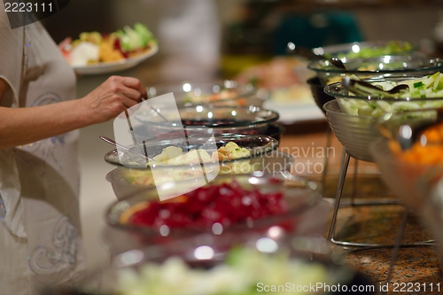 Image of buffet food