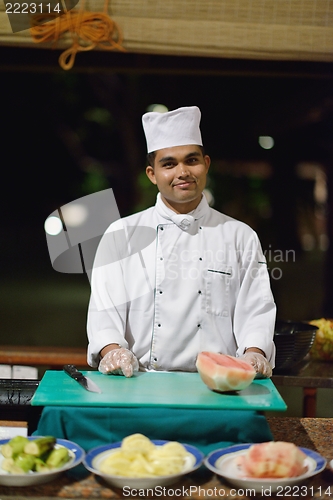 Image of buffet food