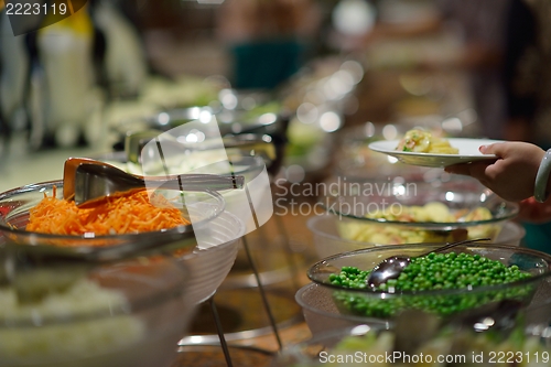 Image of buffet food