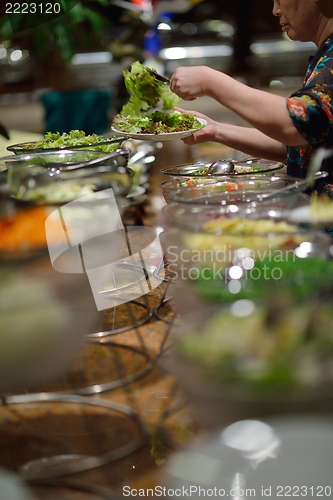 Image of buffet food