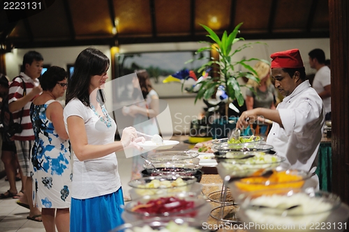 Image of buffet food