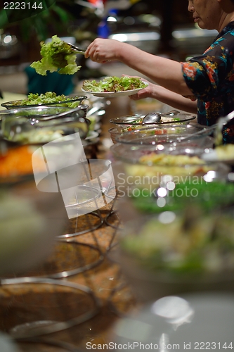 Image of buffet food