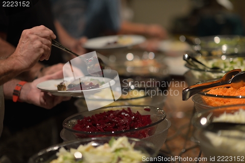 Image of buffet food