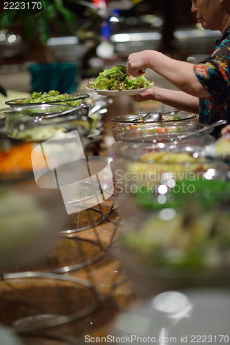 Image of buffet food