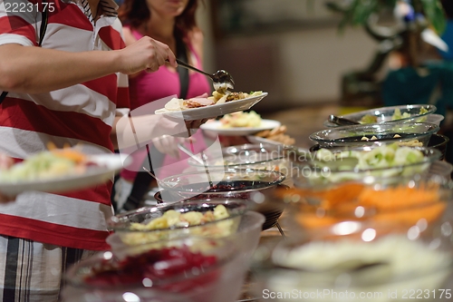 Image of buffet food