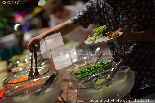 Image of buffet food