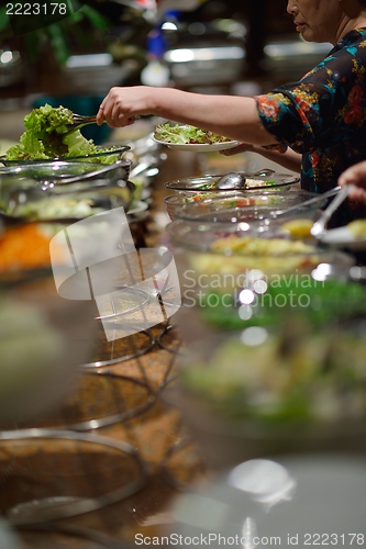 Image of buffet food