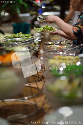 Image of buffet food