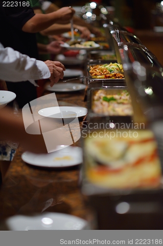 Image of buffet food