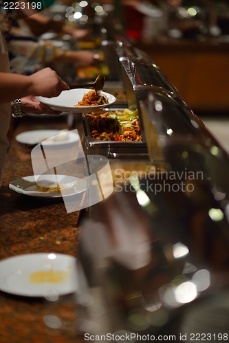 Image of buffet food